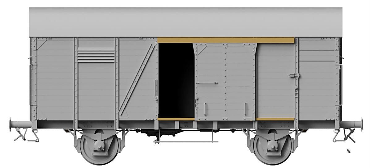 Zdjęcie dodatkowe produktu German Gedeckter Guterwagen Gr 1:35 Thunder Models 35902