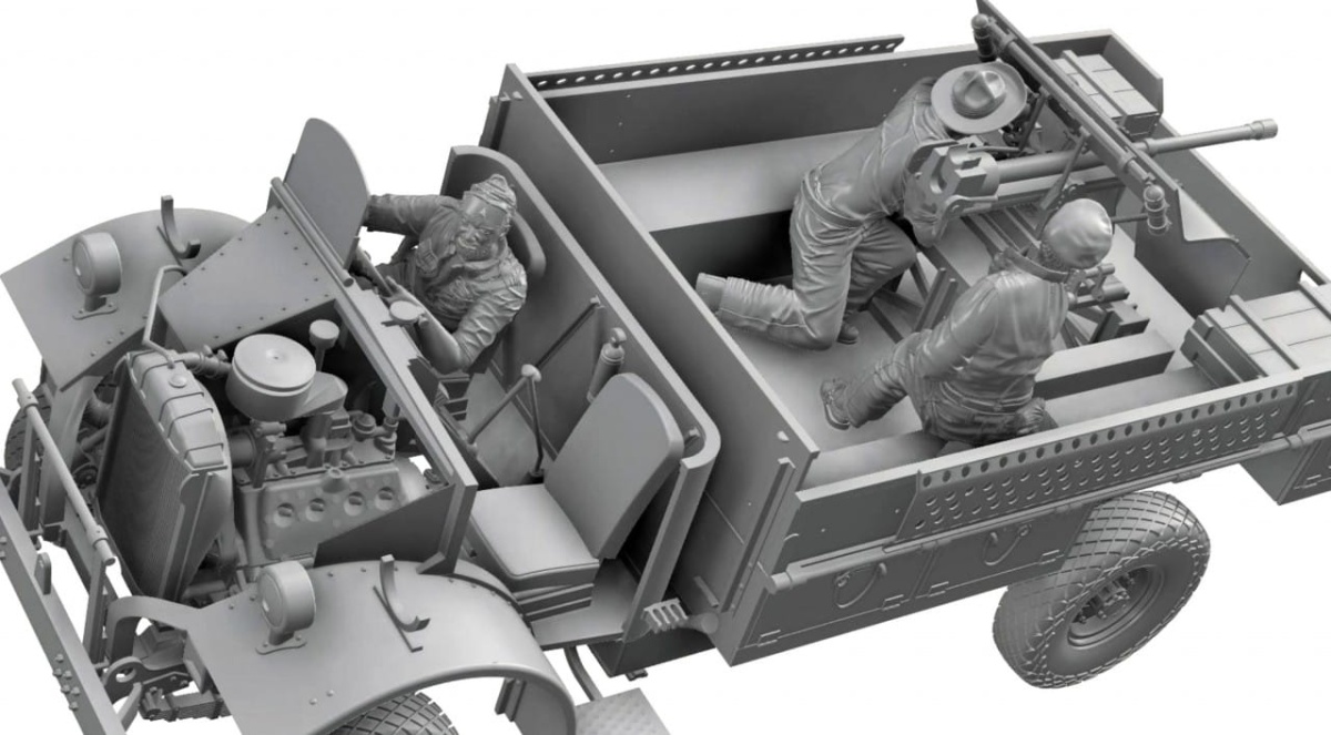 Zdjęcie dodatkowe produktu LRDG Crew 5 1:35 Thunder Models F35006