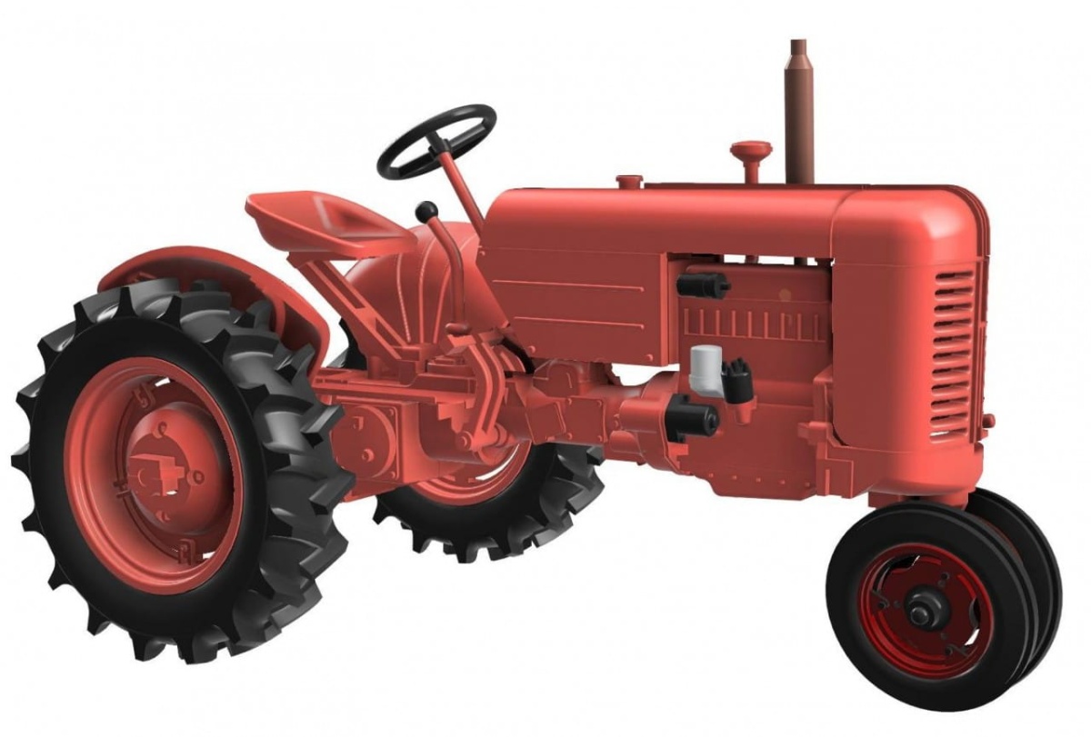 Zdjęcie dodatkowe produktu US Army Tractor VAI with Field Compaction Roller (2 Kits Editions) 1:72 Thunder Models 72001