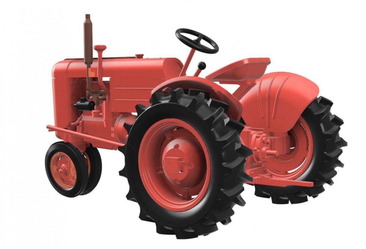 Zdjęcie dodatkowe produktu US Army Tractor VAI with Field Compaction Roller (2 Kits Editions) 1:72 Thunder Models 72001