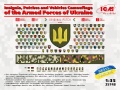 Zdjęcie główne produktu Insygnia, naszywki i kamuflaż pojazdów Sił Zbrojnych Ukrainy 1:35 ICM 35748