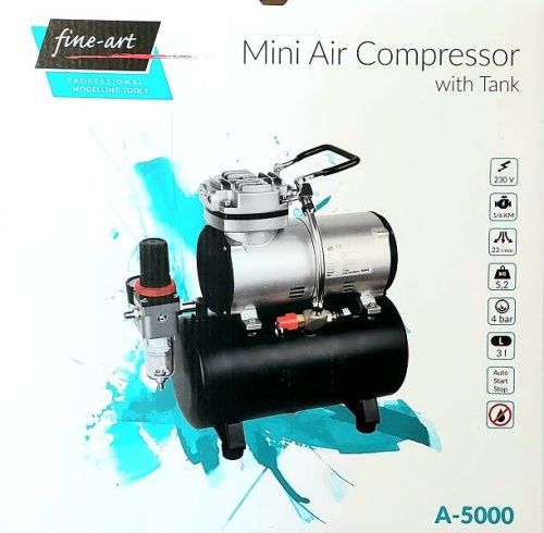 Kompresor do aerografu ze zbiornikiem Fine Art 5000A