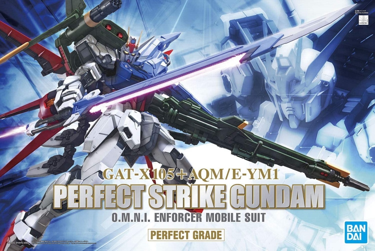 Zdjęcie główne produktu Gunpla GAT-X105+AQM/E-YM1 Perfect Strike Gundam PG 1:60