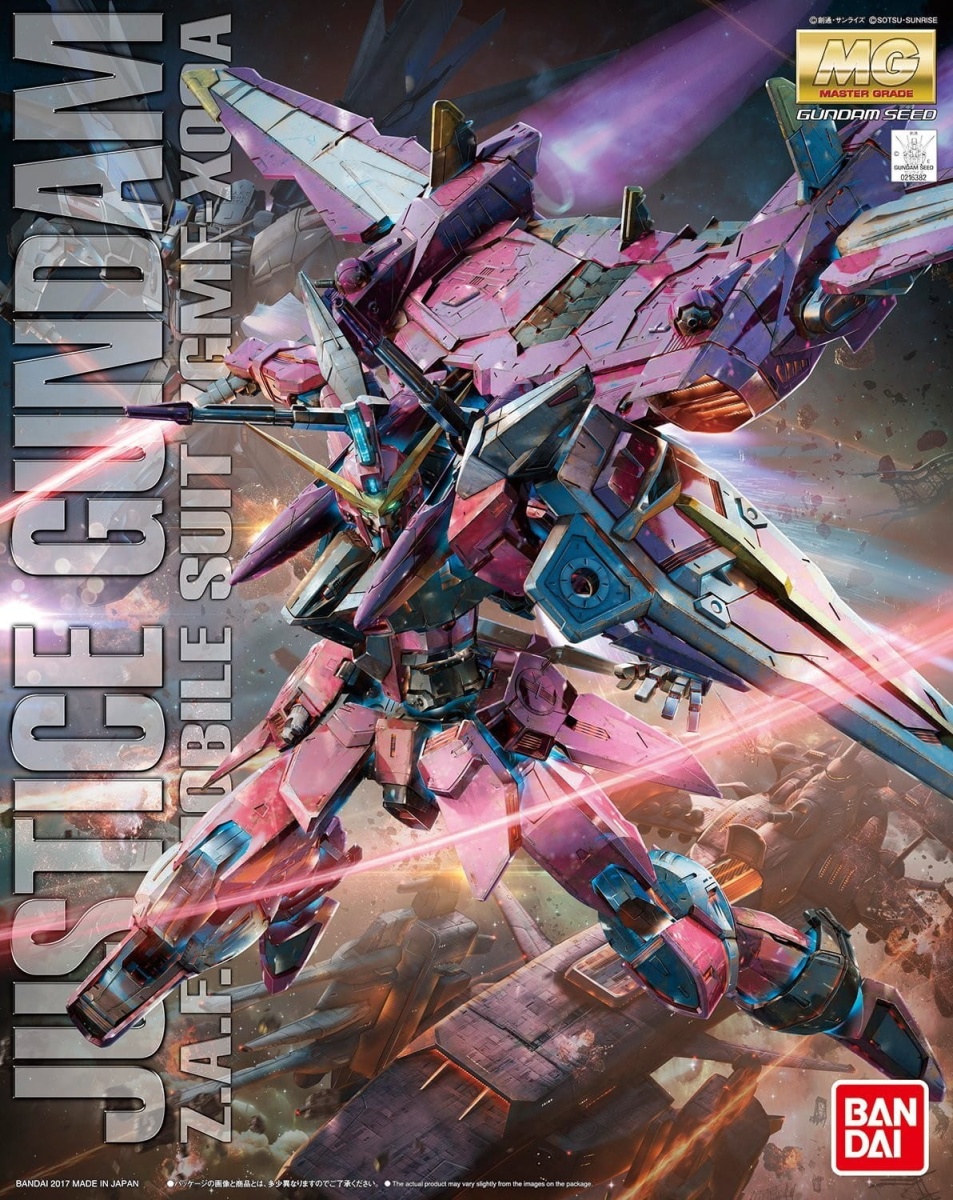 Zdjęcie główne produktu Gunpla ZGMF-X09A Justice Gundam MG 1:100