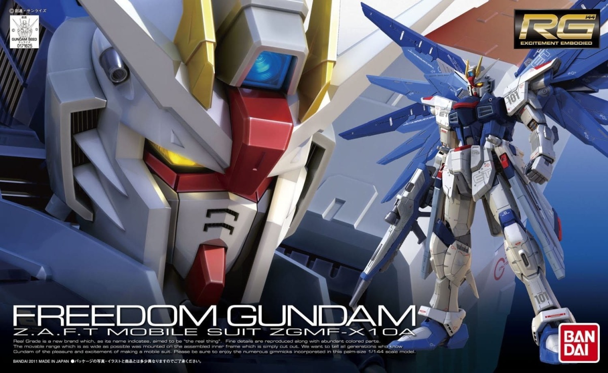 Zdjęcie główne produktu Gunpla ZGMF-X10A Freedom Gundam RG 1:144