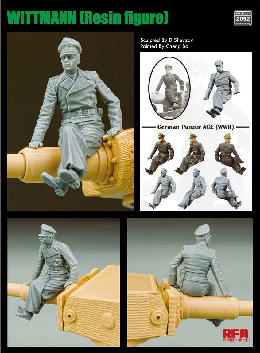 Zdjęcie główne produktu Figurka z żywicy - Wittmann  1:35 Rye Field Model 2092