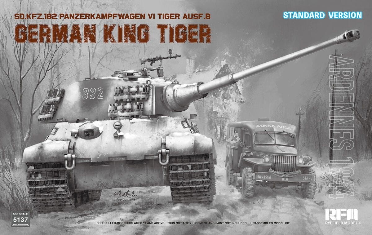 Zdjęcie główne produktu German King Tiger Pz.Kpfw. VI Ausf. B Standard Version 1:35 Rye Field Model 5137