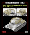 Zdjęcie główne produktu Zestaw waloryzujący do radzieckiego czołgu T-34/85 z okresu II WŚ - Pancerz siatkowy 'Bedspring' (Ofensywa Berlińska) 1:35 Rye Field Model 2043