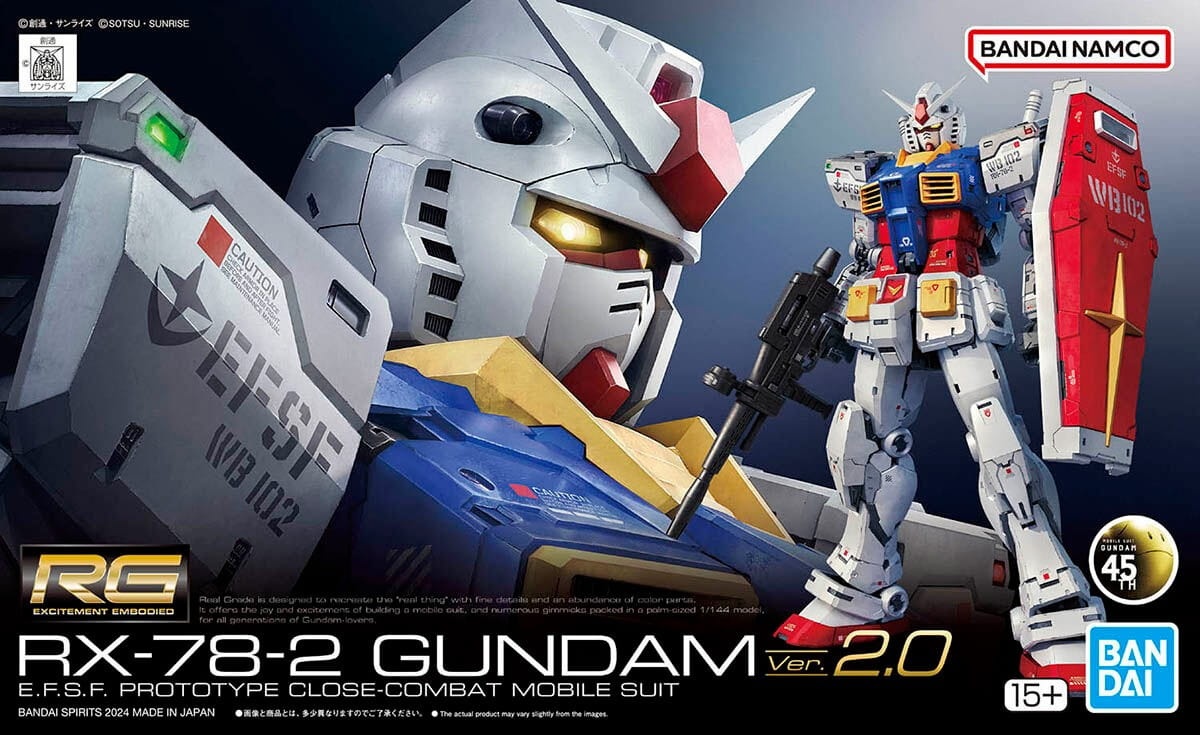 Zdjęcie główne produktu Gunpla RX-78-2 Gundam (Ver. 2.0) RG 1:144