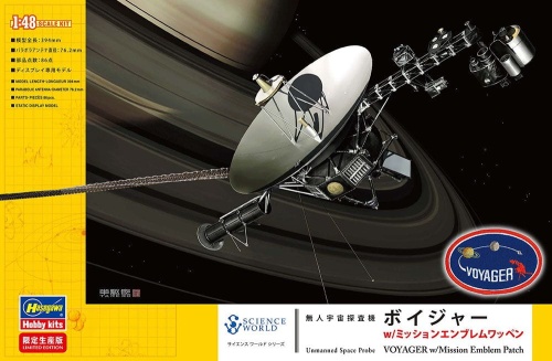 Sonda kosmiczna Voyager z naszywką z emblematem misji 1:48 Hasegawa SP635