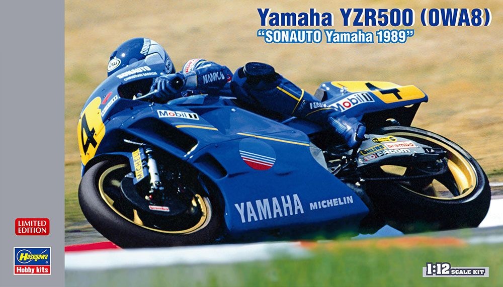 Zdjęcie główne produktu Yamaha YZR500 (0WA8) "Sonauto Yamaha 1989" 1:12 Hasegawa 21768