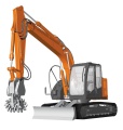 Zdjęcie dodatkowe produktu Koparka Hitachi Construction Machinery ZAXIS 135US z głowicą tnącą 1:35 Hasegawa 66111