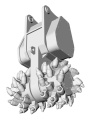 Zdjęcie dodatkowe produktu Koparka Hitachi Construction Machinery ZAXIS 135US z głowicą tnącą 1:35 Hasegawa 66111
