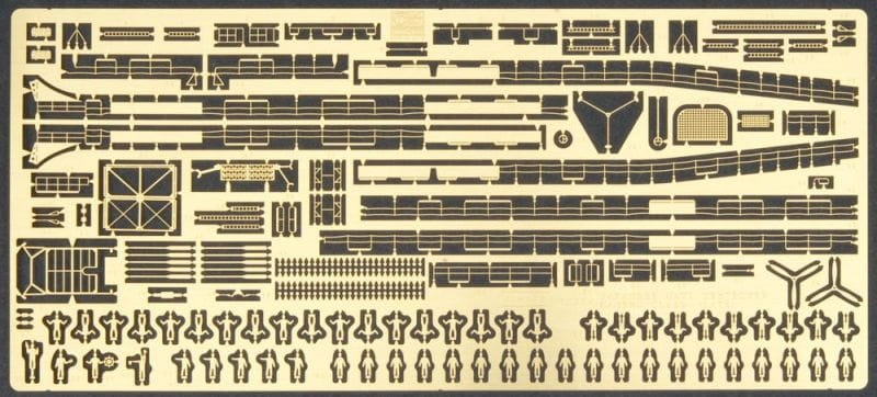 Zdjęcie główne produktu Części fototrawione do niszczyciela IJN  Yukikaze 1:350 Hasegawa 72110