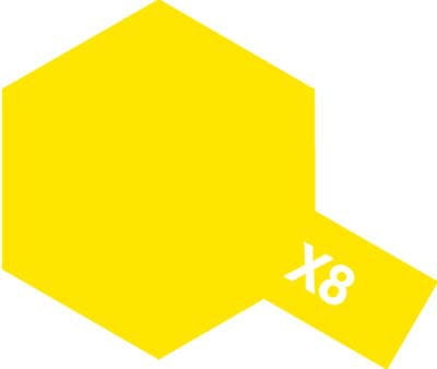 Zdjęcie główne produktu Tamiya 81508 X-8 Lemon Yellow Farba 10ml Acrylic Mini X8
