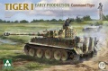 Zdjęcie główne produktu Tiger I Early Production Command Tiger Sd.Kfz.181 Pz.Kpfw.VI Ausf.E (plus figurka Michael Wittmann) 1:35 Takom 2195
