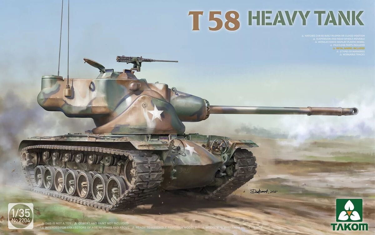 Zdjęcie główne produktu T58 Heavy Tank 1:35 Takom 2204