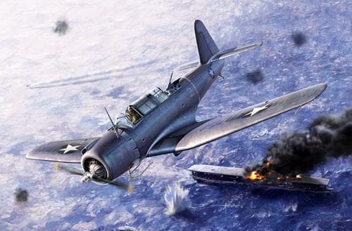 USN SB2U-3 Vindicator, Battle of Midway 1:48 Academy 12324