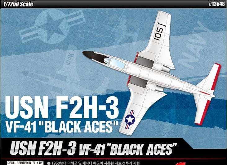 Zdjęcie główne produktu USN F2H-3 VF-41 Black Aces 1:72 Academy 12548
