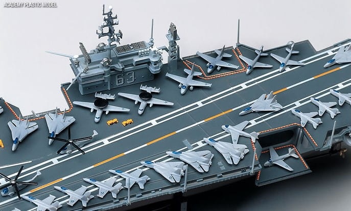 Zdjęcie dodatkowe produktu CV-63 USS Kittyhawk 1:800 Academy 14210