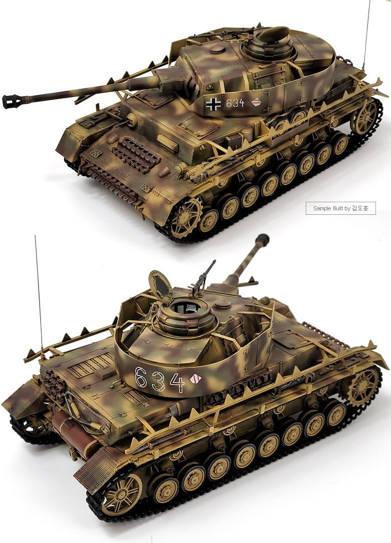 Zdjęcie dodatkowe produktu German Panzer IV Ausf. H Ver. Late 1:35 Academy 13528