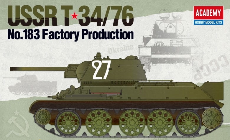 Zdjęcie główne produktu T-34/76 No.183 Factory 1:35 Academy 13505
