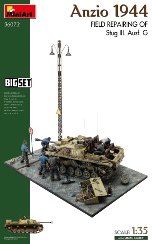 Anzio 1944 Field Reparing of StuG III. Ausf. G 1:35 MiniArt 36072