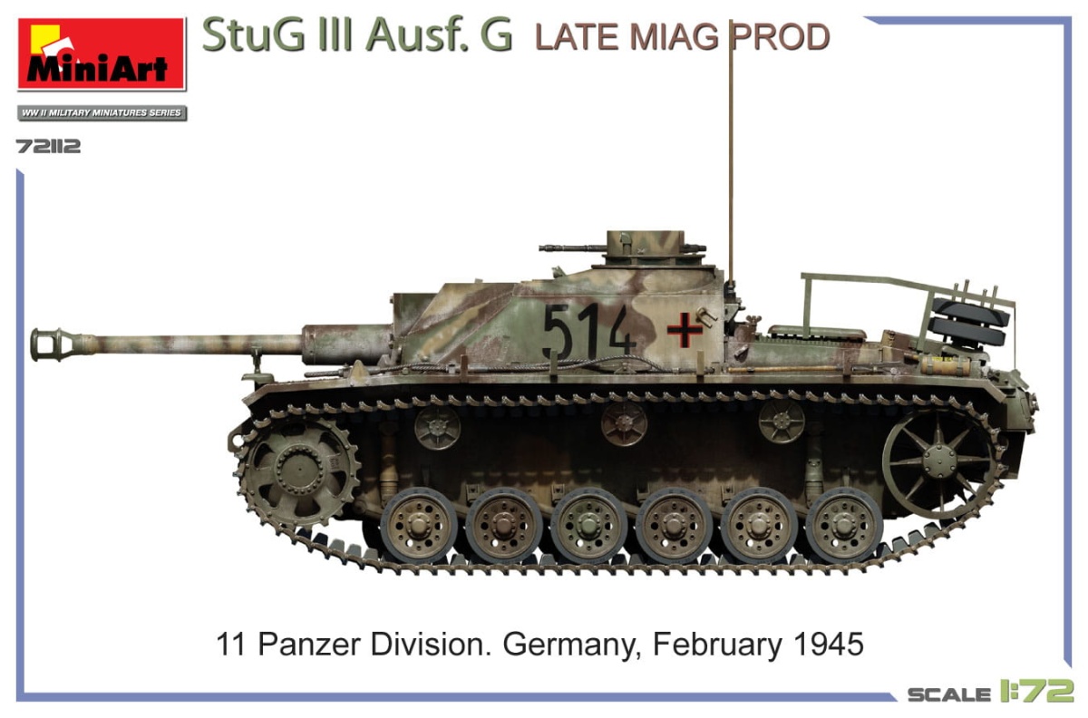 Zdjęcie dodatkowe produktu StuG III Ausf. G Late Miag Prod. 1:72 MiniArt 72112