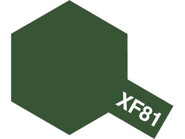 Zdjęcie główne produktu Tamiya 81781 XF-81 Dark Green 2 (RAF) Farba 10ml Acrylic Mini XF81