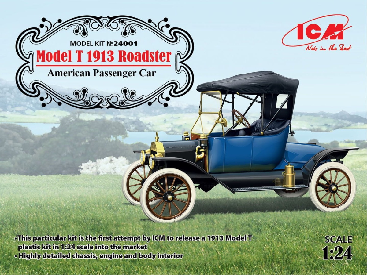 Zdjęcie główne produktu Model T 1913 Roadster 1:24 ICM 24001