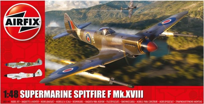 Zdjęcie główne produktu Supermarine Spitfire F Mk.XVIII 1:48 Airfix 05140
