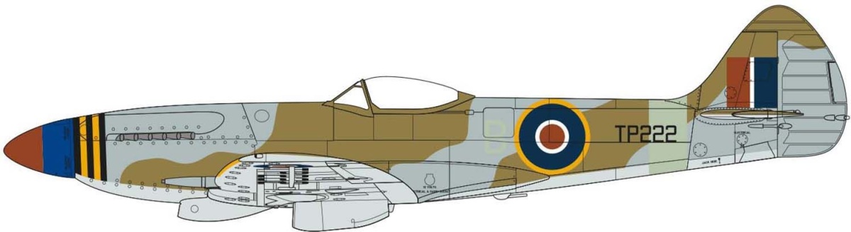 Zdjęcie dodatkowe produktu Supermarine Spitfire F Mk.XVIII 1:48 Airfix 05140