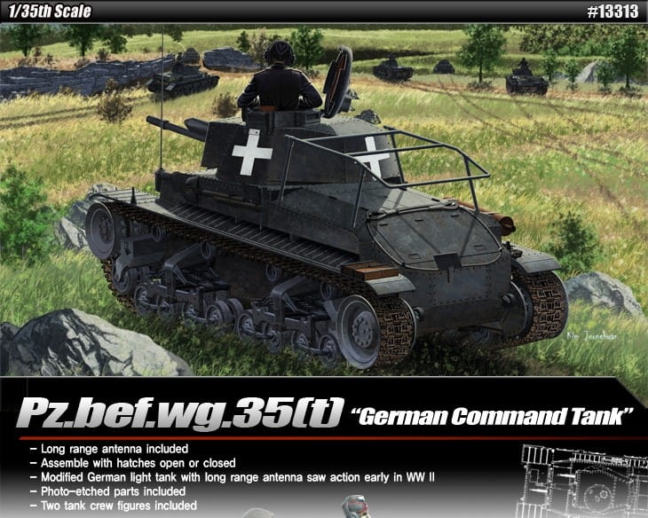 Zdjęcie dodatkowe produktu Pz.bef.wg 35(t) German Command Tank 1:35 Academy 13313