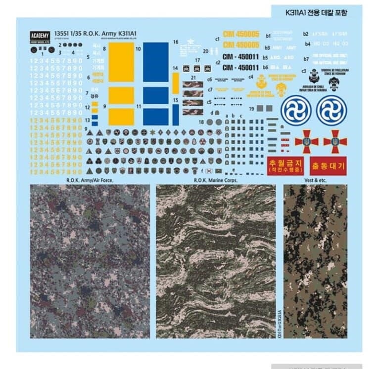 Zdjęcie dodatkowe produktu R.O.K. Army K311A1 1:35 Academy 13551