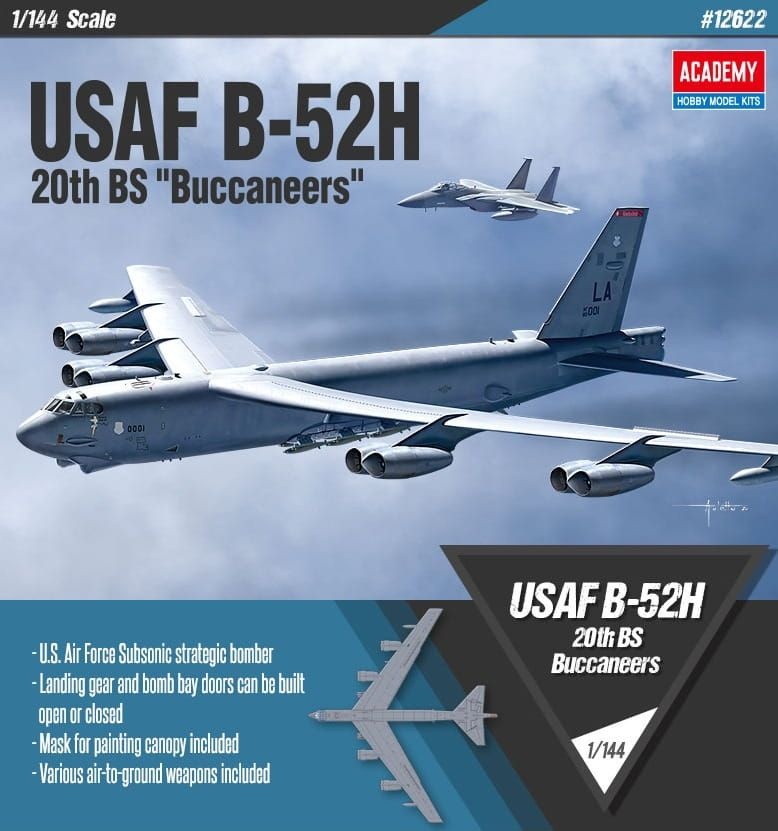 Zdjęcie dodatkowe produktu USAF B-52 20th BS Buccaneers 1:144 Academy 12622