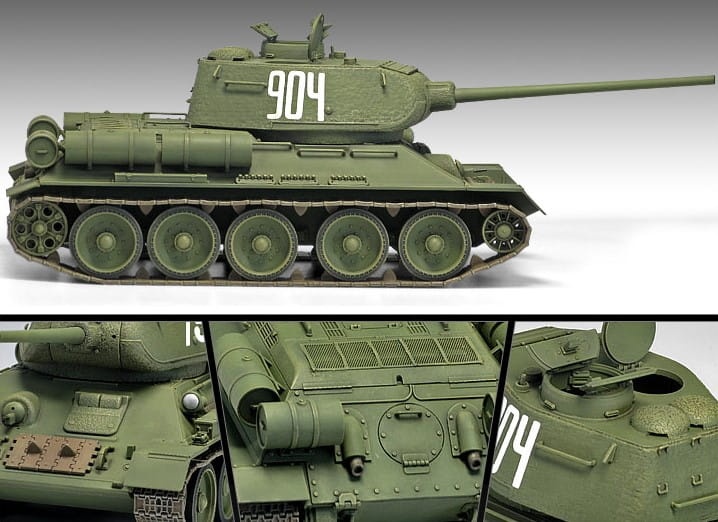 Zdjęcie dodatkowe produktu T-34/85 No. 112 Factory Production 1:35 Academy 13290