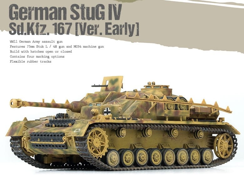 Zdjęcie dodatkowe produktu StuG IV Sd.Kfz.167 (early) 1:35 Academy 13522