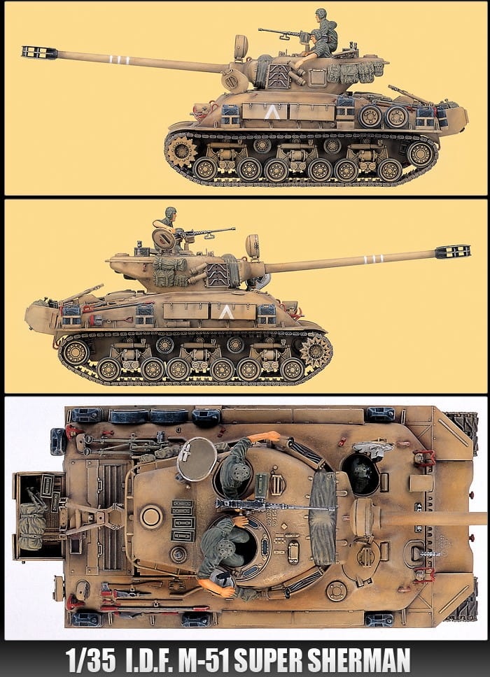 Zdjęcie dodatkowe produktu M-51 IDF Super Sherman 1:35 Academy 13254