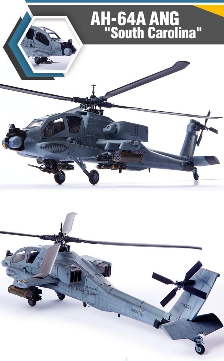 Zdjęcie dodatkowe produktu AH-64A ANG South Carolina 1:35 Academy 12129