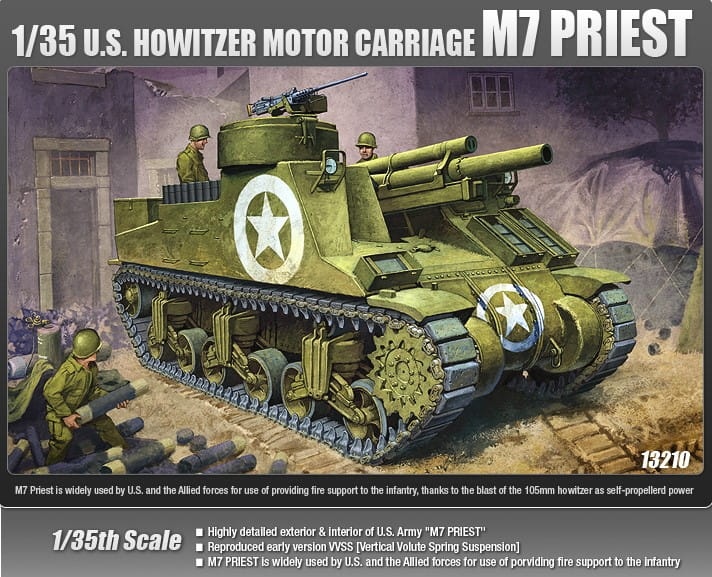 Zdjęcie dodatkowe produktu M7 105mm SPG Priest 1:35 Academy 13210