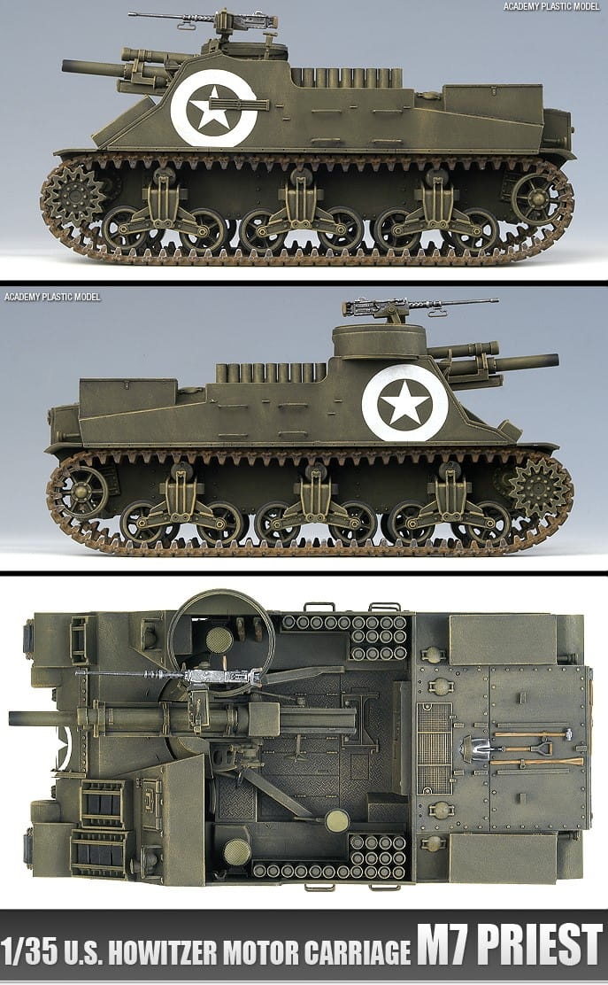 Zdjęcie dodatkowe produktu M7 105mm SPG Priest 1:35 Academy 13210