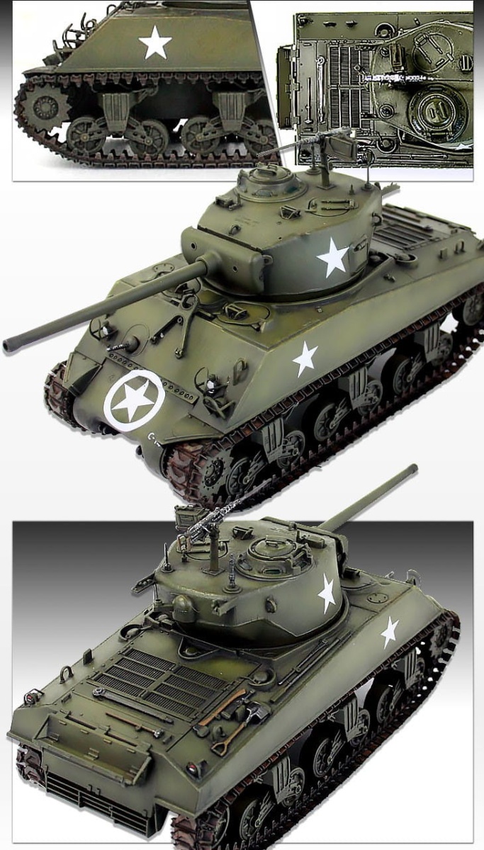 Zdjęcie dodatkowe produktu M4A3 (76)W US Army Battle of Bulge 1:35 Academy 13500
