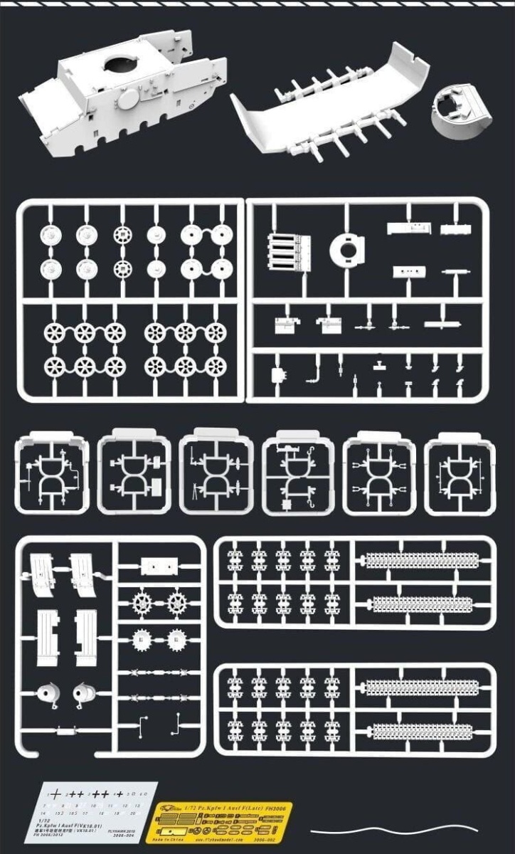 Zdjęcie dodatkowe produktu German Pz.Kpfw. I Ausf. F (VK 18.01) Late 1:72 Flyhawk 3011