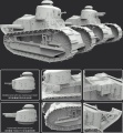 Zdjęcie dodatkowe produktu Renault FT-17 Light Tank (Modified Versi on of China) 1:72 Flyhawk 3010