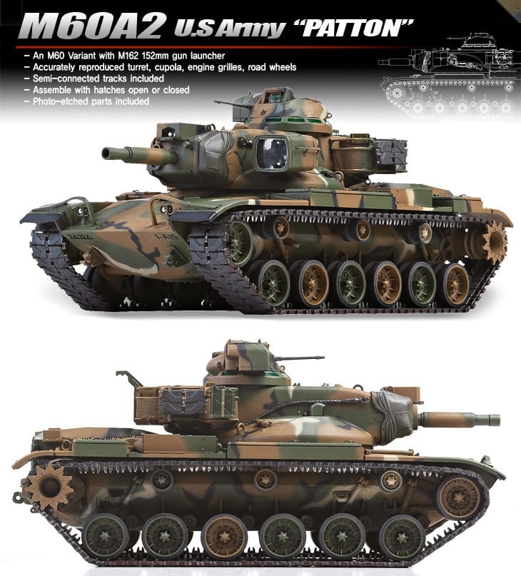 Zdjęcie dodatkowe produktu M60A2 Patton 1:35 Academy 13296