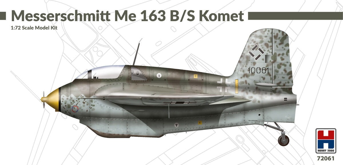 Zdjęcie główne produktu Messerschmitt Me 163 B/S Komet 1:72 Hobby 2000 72061