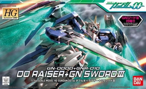Gunpla  HG00 GN-0000+GNR-010 00 Raiser + GN Sword III HG00 1:144