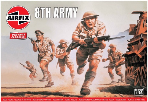 WWII British 8th Army 1:76 Airfix 00709V
