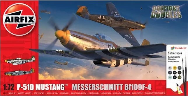 Zdjęcie główne produktu P-51D Mustang Messerschmitt Bf109F-4 1:72 Airfix 50193