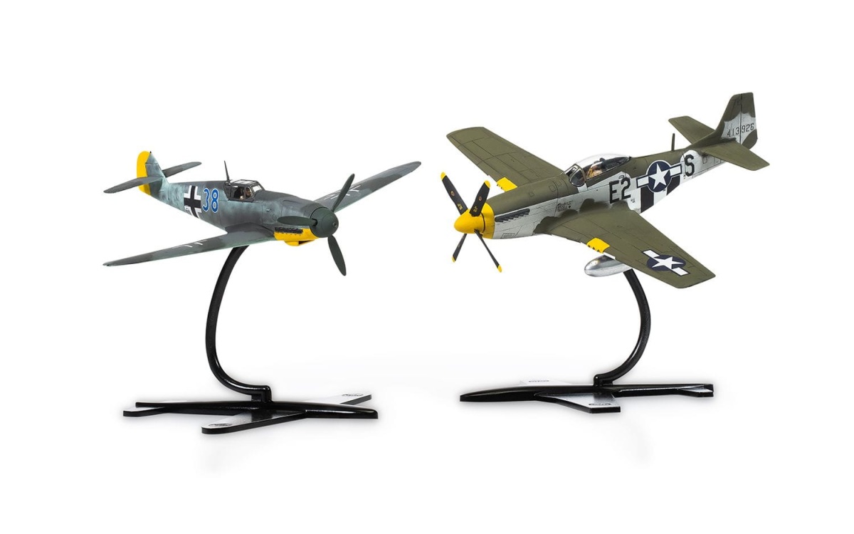Zdjęcie dodatkowe produktu P-51D Mustang Messerschmitt Bf109F-4 1:72 Airfix 50193